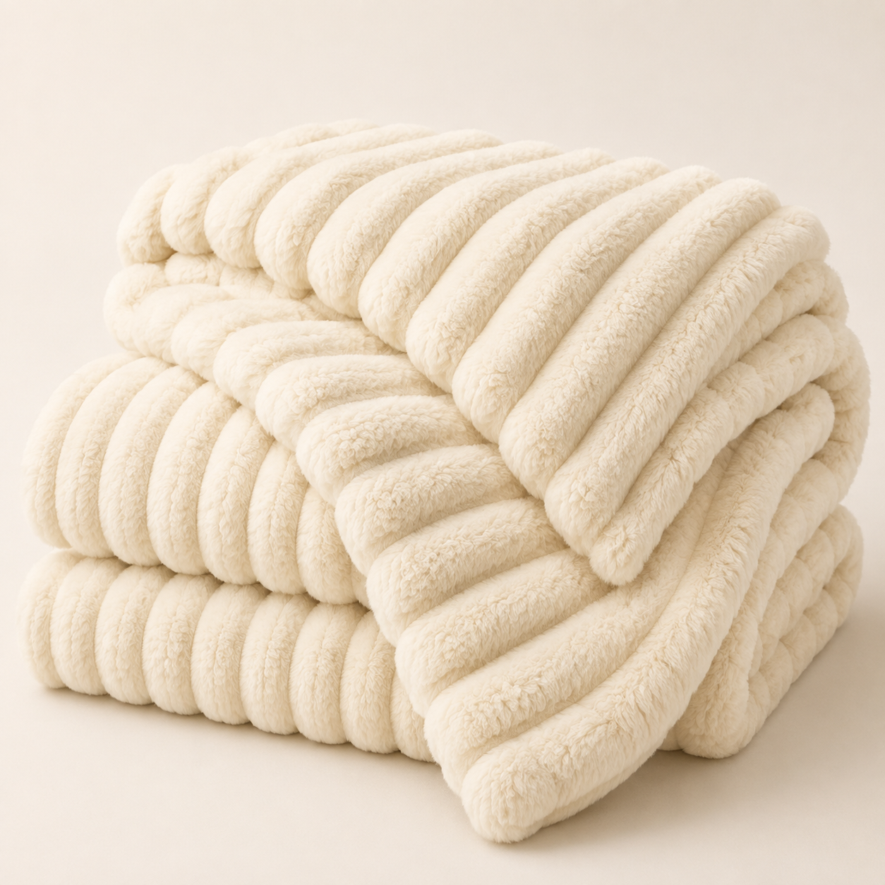 Weiche, kuschelige Fleece-Decke aus Plüsch-Kunstfell