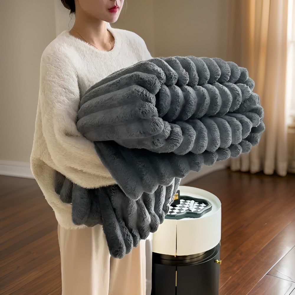 Fleece Throw Blanket Soft Cozy Plush Large Drape - Image 7