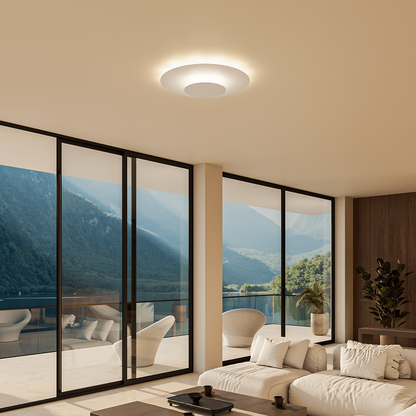 Flush Mount Ceiling Light LED Modern Round Slim Panel - Image 1