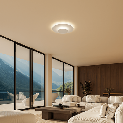 Flush Mount Ceiling Light LED Modern Round Slim Panel - Image 4