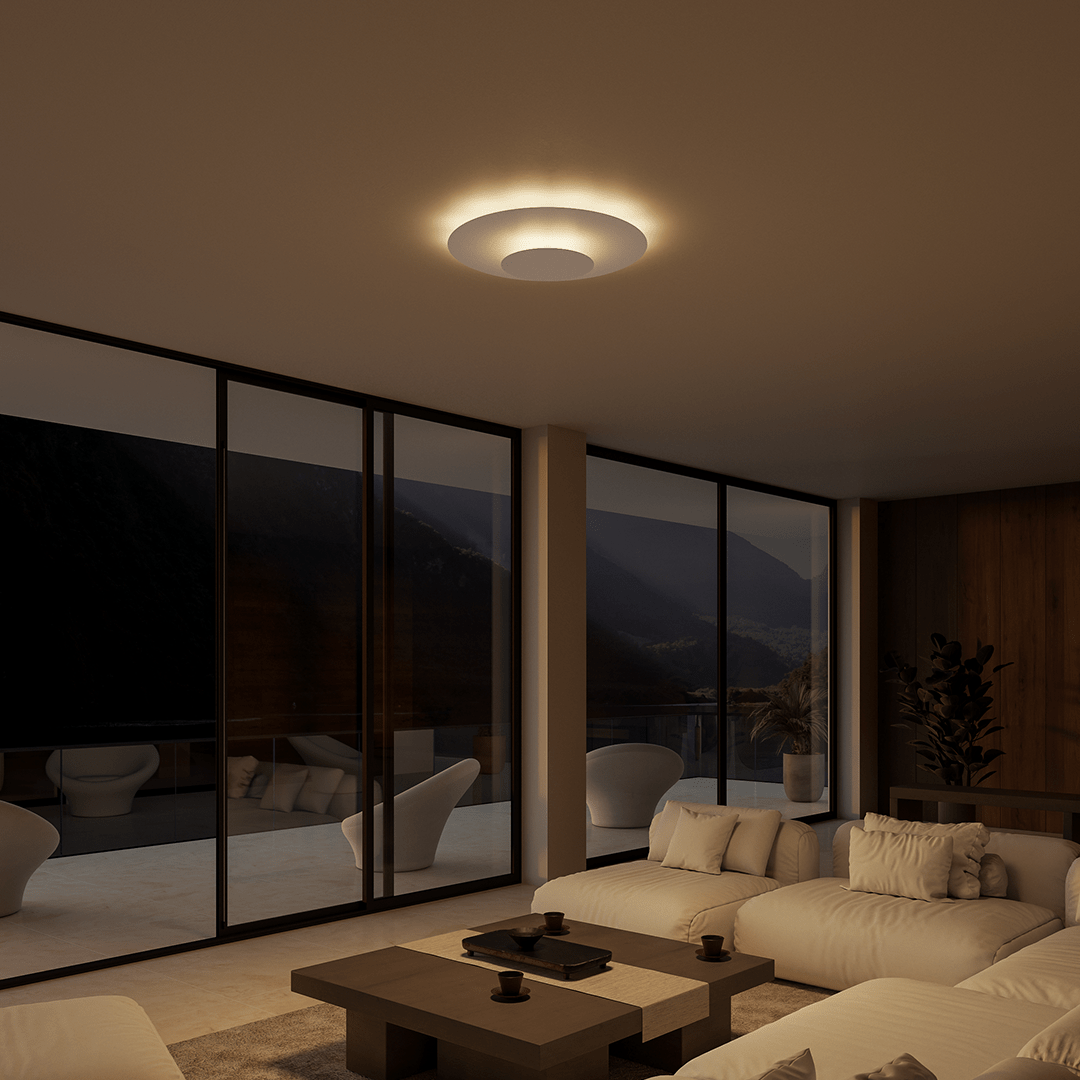 Flush Mount Ceiling Light LED Modern Round Slim Panel - Image 8