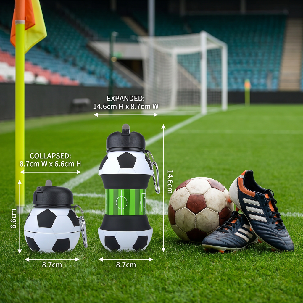 Foldable Collapsible Leak-Proof Water Bottle Sports Gym - Image 6