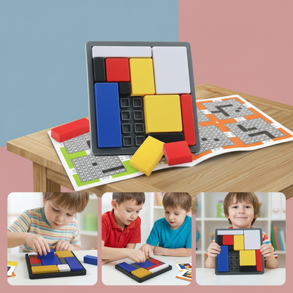 Juguete Madera Puzzle Formas Bloques Educativo Niños