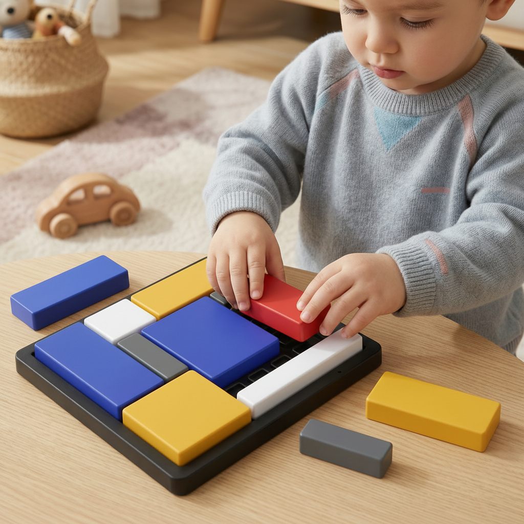 Juguete Madera Puzzle Formas Bloques Educativo Niños