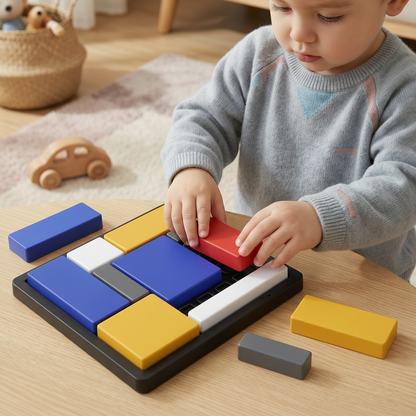 Juguete Madera Puzzle Formas Bloques Educativo Niños