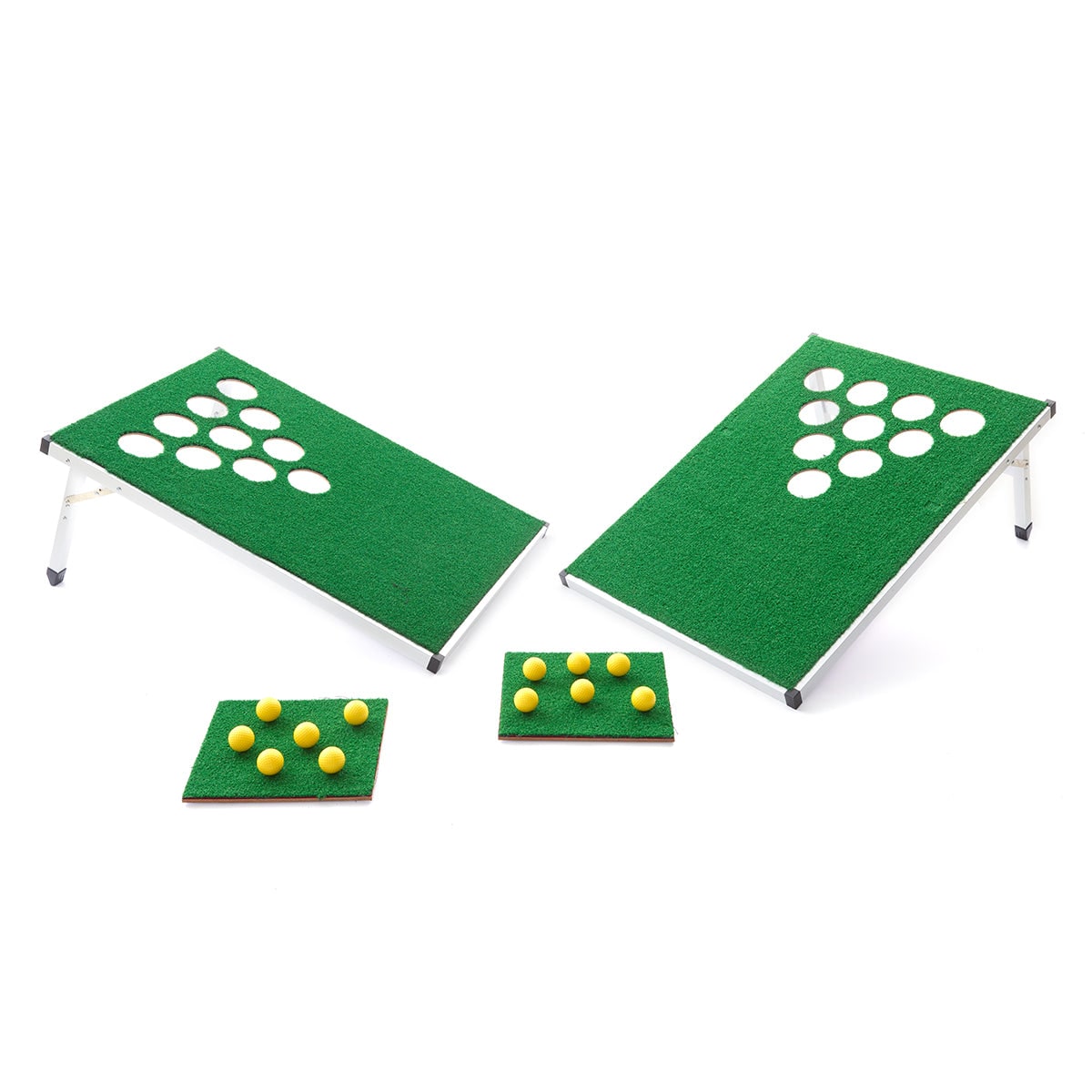 Golf Cornhole Pong Backyard Game Folding Portable Set - Image 3