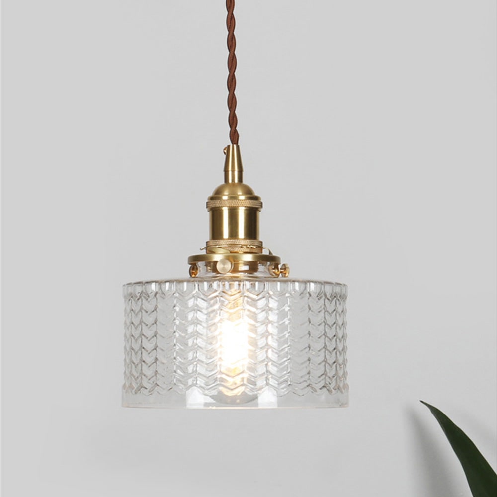 Green Glass Pendant Light Adjustable Hanging - Image 16