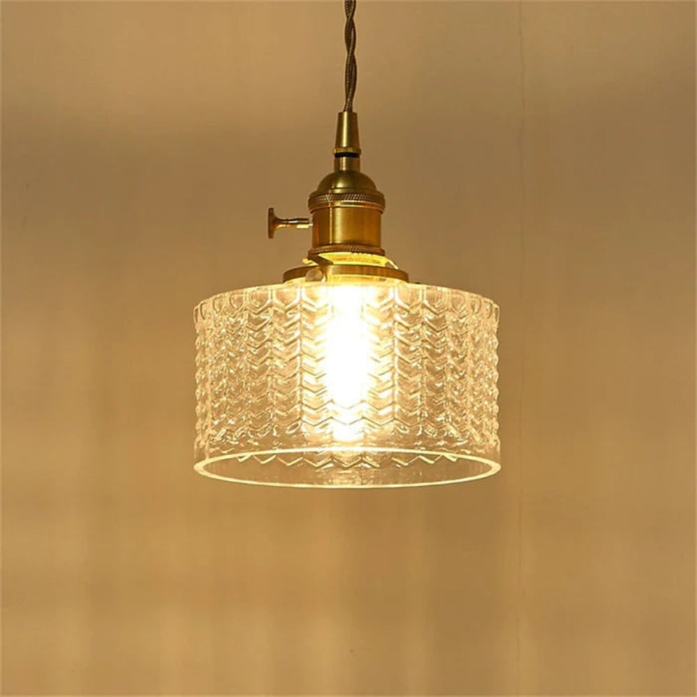 Green Glass Pendant Light Adjustable Hanging - Image 17