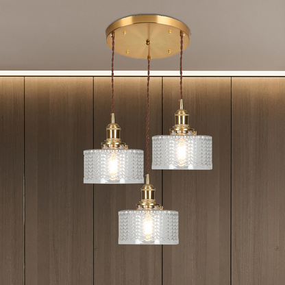 Green Glass Pendant Light Adjustable Hanging - Image 18
