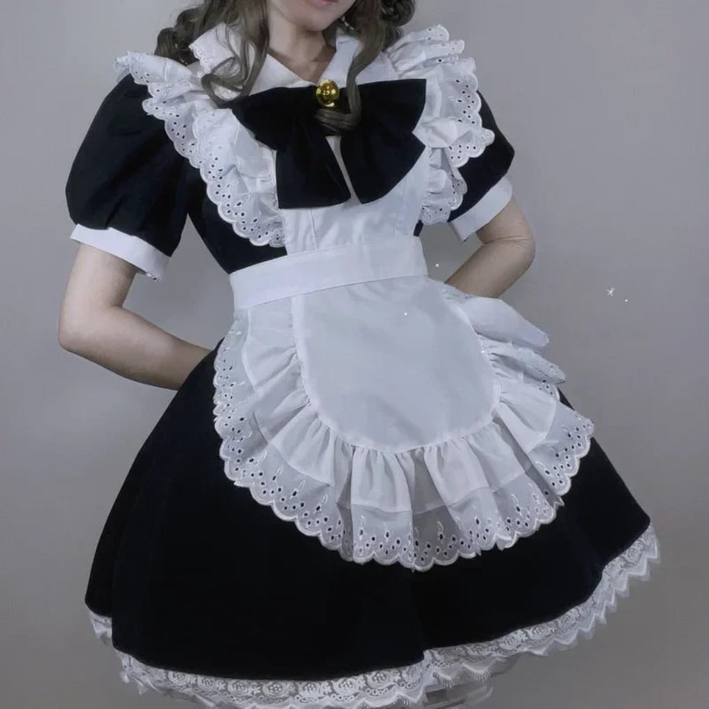 Halloween Costumes Adult Gothic Maid Dress Set - Image 1