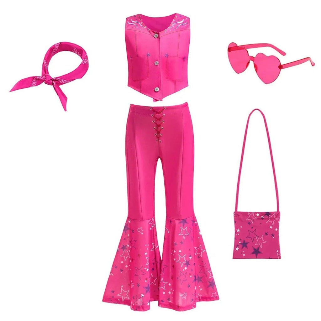 Halloween Costumes Girls Disco Outfit Kids Party Set - Image 6