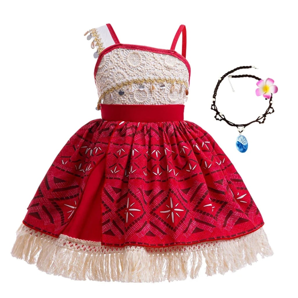 Halloween Costumes Girls Island Princess Dress Outfit - Image 2