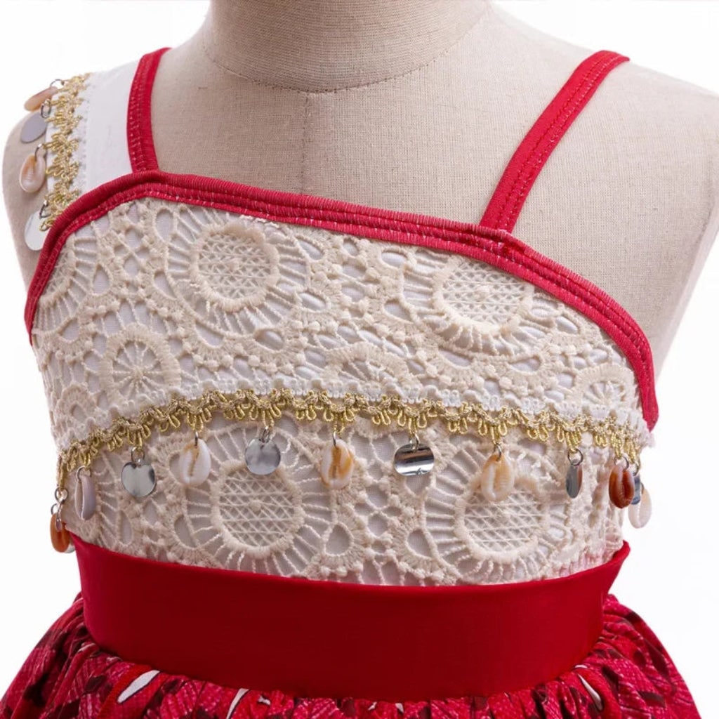 Halloween Costumes Girls Island Princess Dress Outfit - Image 6
