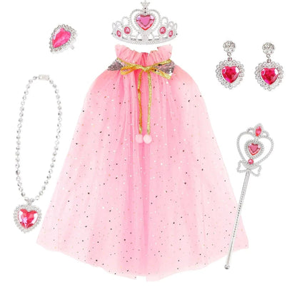 Halloween Costumes Girls Princess Cape Accessory Set - Image 2
