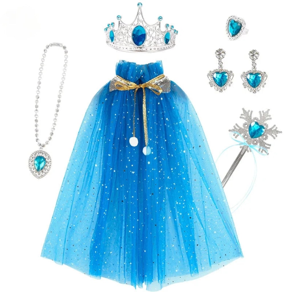 Halloween Costumes Girls Princess Cape Accessory Set - Image 3