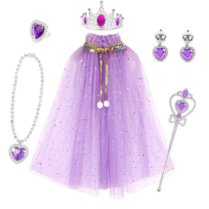 Halloween Costumes Girls Princess Cape Accessory Set - Image 4