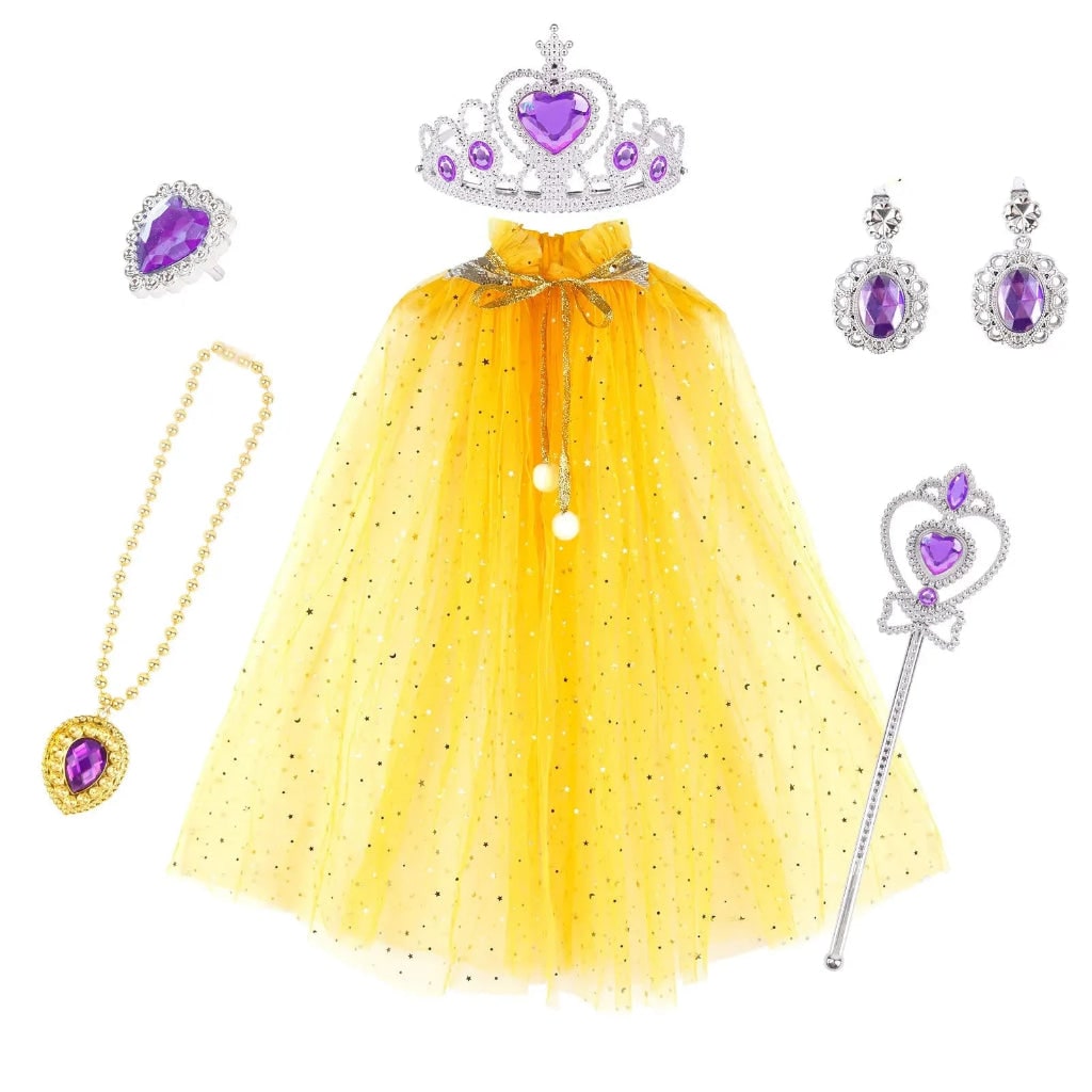 Halloween Costumes Girls Princess Cape Accessory Set - Image 5