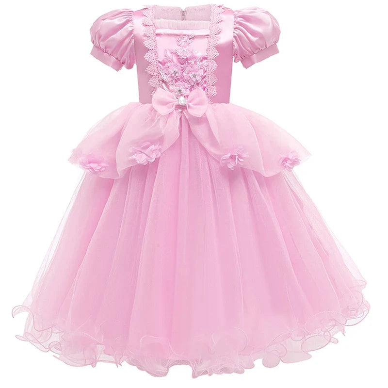 Halloween Costumes Girls Princess Dress Lace Party Gown - Image 3