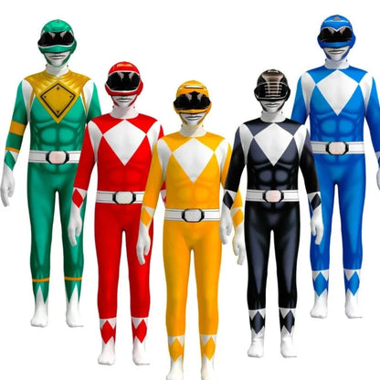 Costume de Halloween pentru copii, set costum de supererou cu combinezon