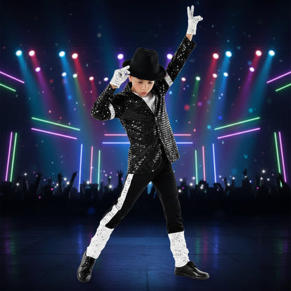 Halloween Costumes Kids Pop Star Dance Outfit - Image 1