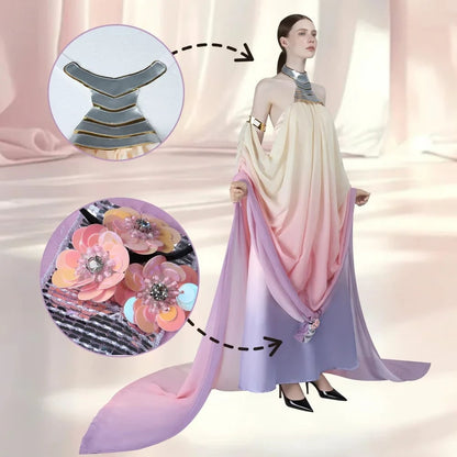 Halloween Costumes Womens Galaxy Princess Dress Outfit - Image 3