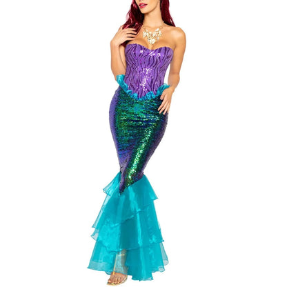 Halloween Costumes Womens Mermaid Dress Costume - Image 2