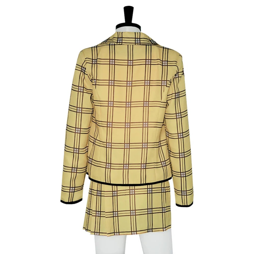 Halloween Costumes Womens Plaid Blazer Skirt Set - Image 3