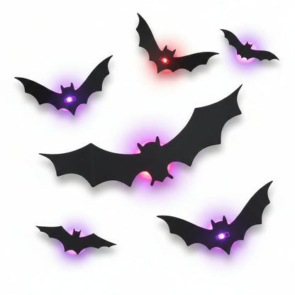 Halloween Decoration LED Bat Lights Wall Art Display - Image 6