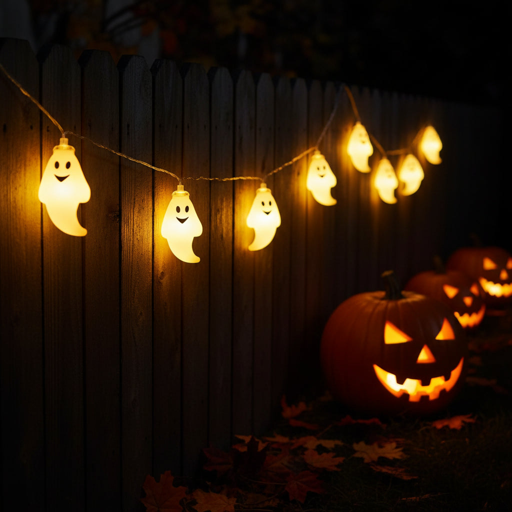 Halloween Decorations LED Soft Lights Ghost Design - Image 1