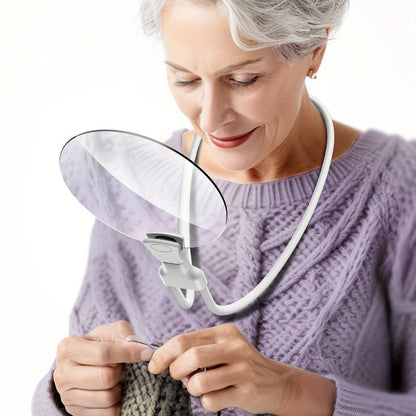 Hands Free Magnifying Glass Adjustable Neck Reading Crafts - Image 9