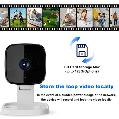 Telecamera di Sicurezza Baby Monitor Dispositivo WiFi per Interni