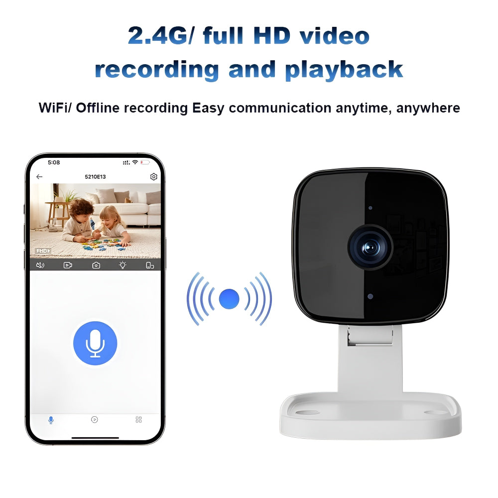 Telecamera di Sicurezza Baby Monitor Dispositivo WiFi per Interni