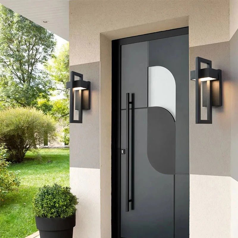 Lampada da parete moderna per esterni | Lampada da parete LED in alluminio scandinavo
