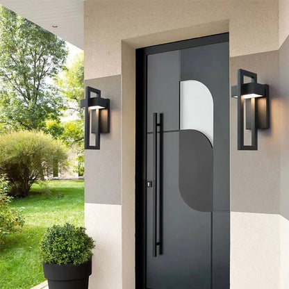 Lampada da parete moderna per esterni | Lampada da parete LED in alluminio scandinavo