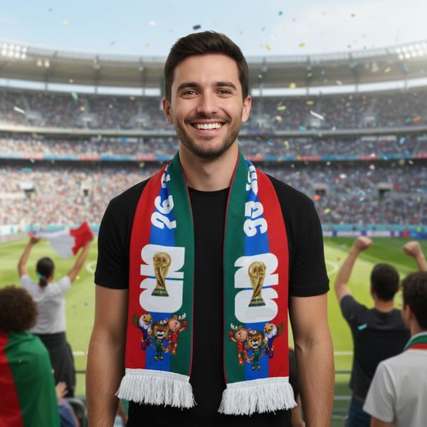 Cachecol de Futebol com Bandeira dos EUA para Adeptos e Jogos