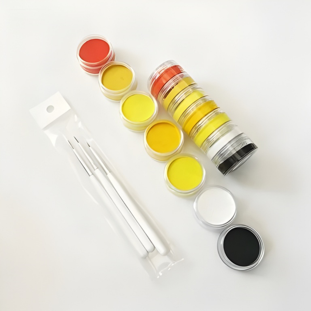 Set di Trucco Viso Arcobaleno Coppa del Mondo Neon Split Cake per Corpo
