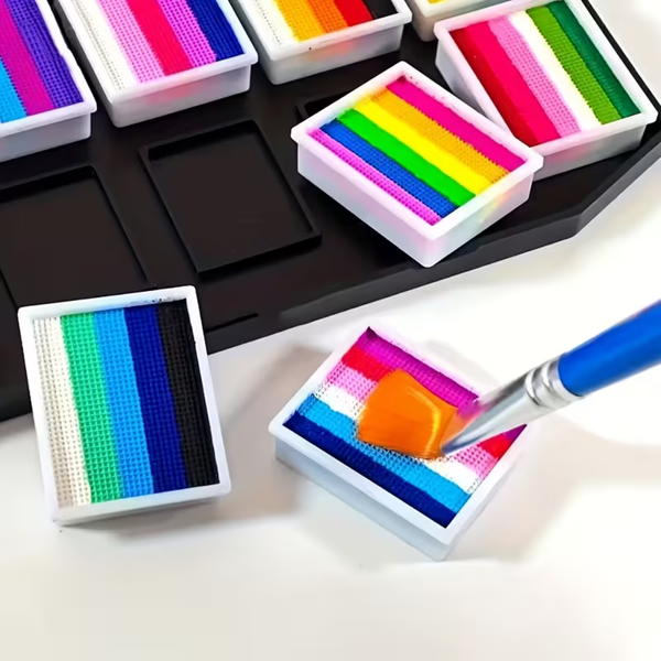 Kit de Tinta Corporal Lavável para Desenhos Criativos de Arte Facial e Corporal