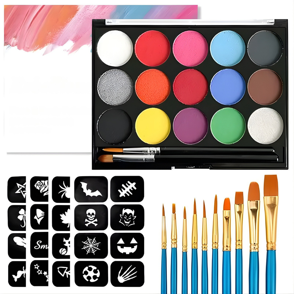 Body Paint Kit Kids Safe Non Toxic Colors Parties Festivals