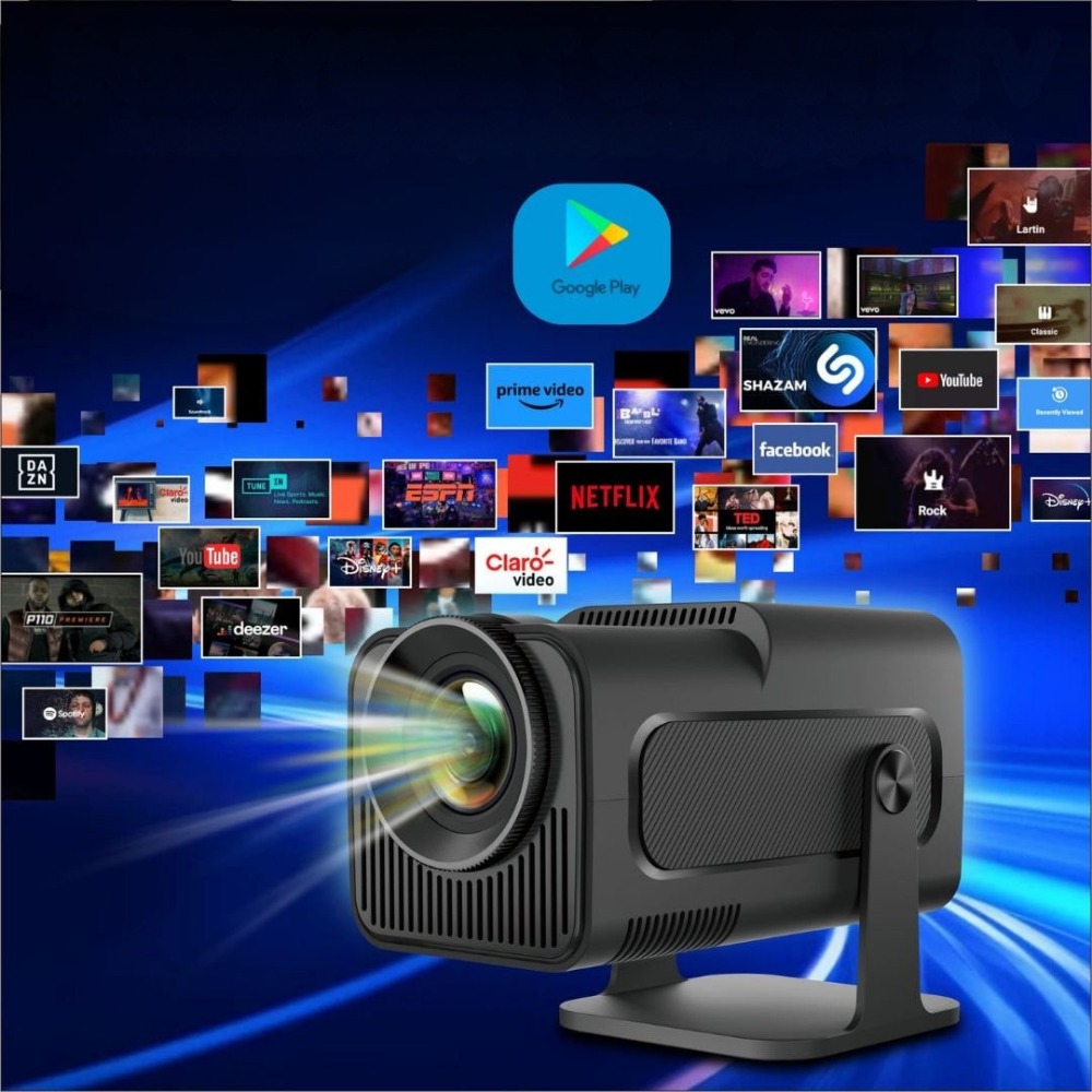 Weltmeisterschaft Tragbarer Mini-Projektor WiFi Smart Filme Streaming