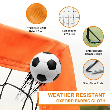 Set portabil pentru antrenament fotbal copii, pentru exterior