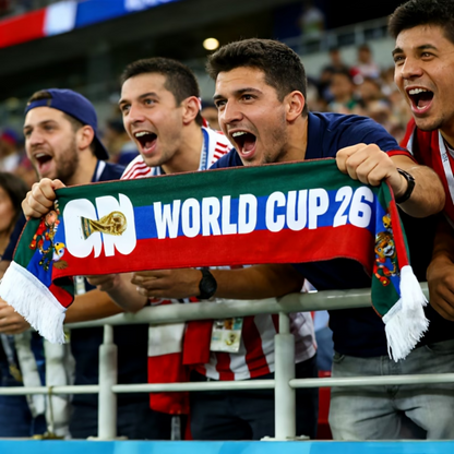Fodbold Halstørklæde USA Flag Supporter Tørklæde Kamp