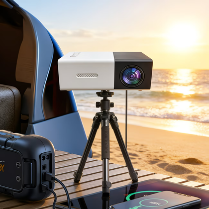 Proiettore Mini Portatile 1080P Supporto Teatro Domestico Compatto
