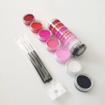 Set di Trucco Viso Arcobaleno Coppa del Mondo Neon Split Cake per Corpo