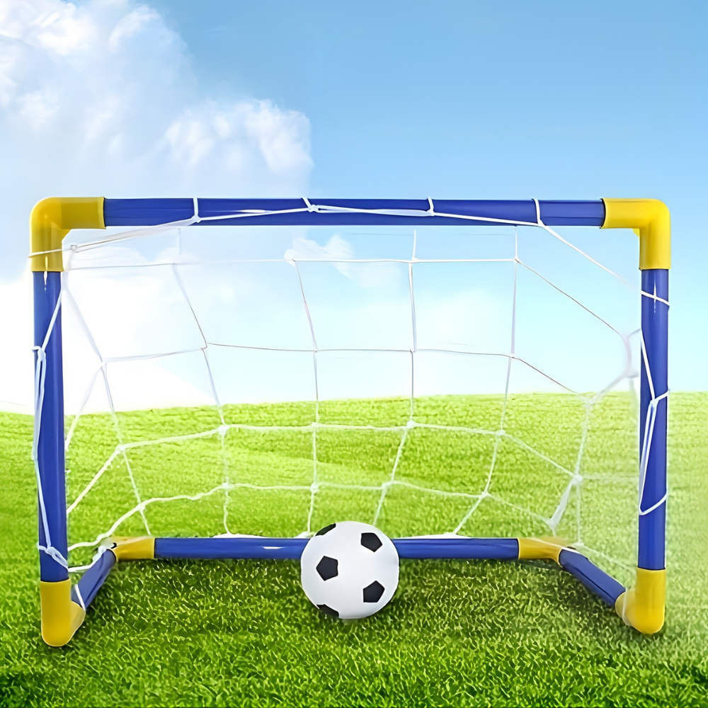 Set poartă de fotbal portabil pentru copii, pentru joacă în interior și exterior