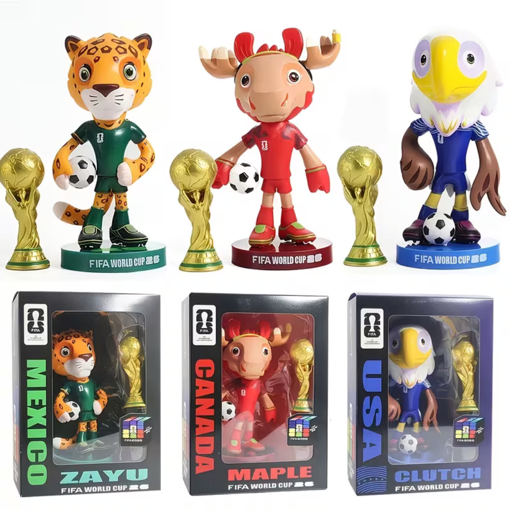 Weltmeisterschaft Airhorn-Set Megafon Maskottchen-Figur Events