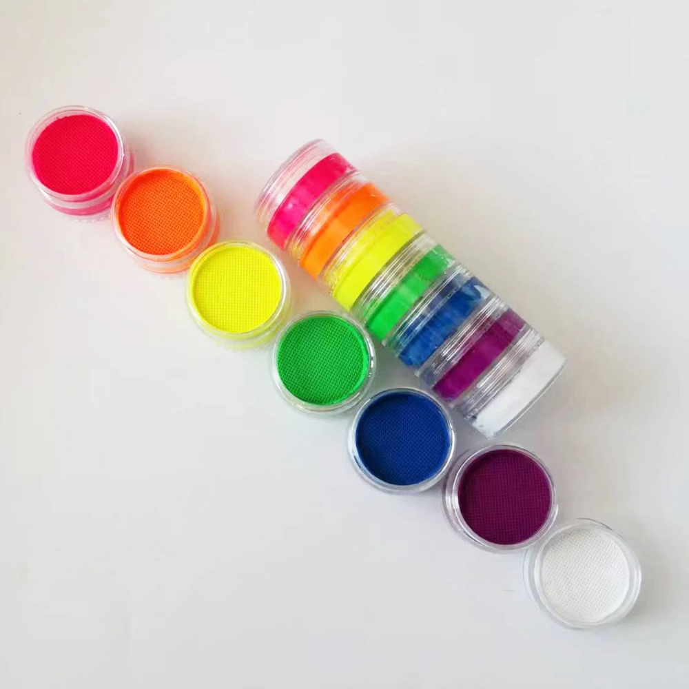 Set di Trucco Viso Arcobaleno Coppa del Mondo Neon Split Cake per Corpo