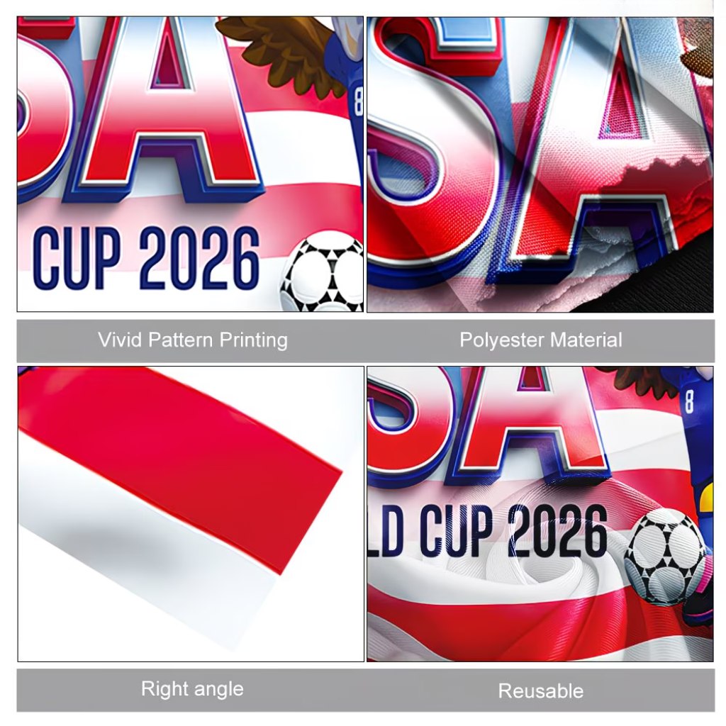 Capa de Adepto de Futebol com Bandeira dos EUA para o Dia do Jogo da Taça do Mundo