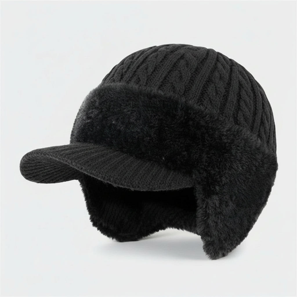 Cold Weather Trapper Hat with Ear Protection - Winter Warmth Hat - Image 4