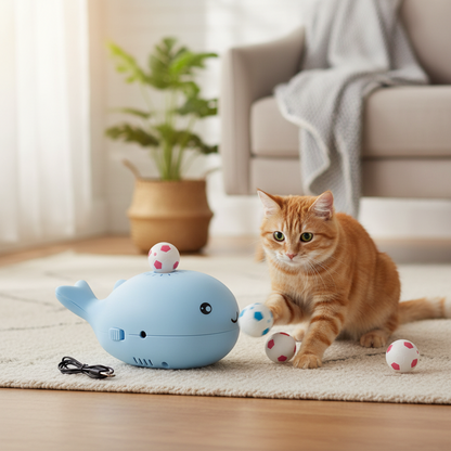 Interactive Cat Toy Fun Ball Dispenser Engaging Playtime - Image 3