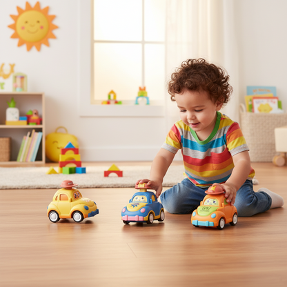 Interactive Toy Cars Fun Colorful Playset Vehicles - Image 3